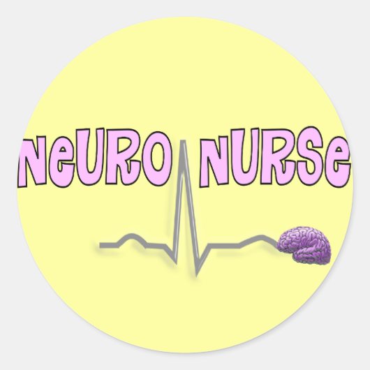 Neuro Nurse Gifts Ronde Sticker (Voorkant)