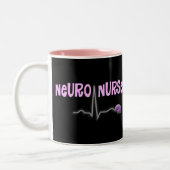 Neuro Nurse Gifts Tweekleurige Koffiemok (Links)