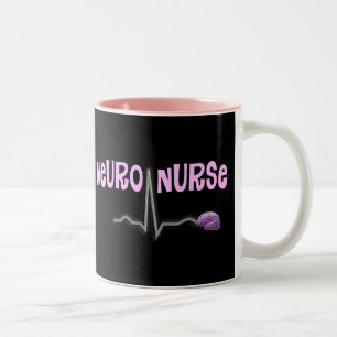 Neuro Nurse Gifts Tweekleurige Koffiemok