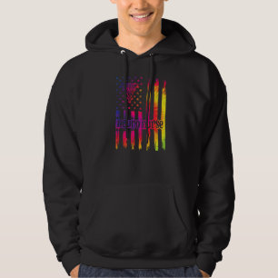 Neuro Nurse Us Flag Rn Neurology Nurse Hoodie
