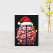 Neuro Nurse Xmas Santa Hat Neurology Premium Tri-b Kaart (Gele Bloem)