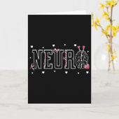 Neuro Nurses Brain Candy Heart Neuroscience Nurse Kaart (Gele Bloem)