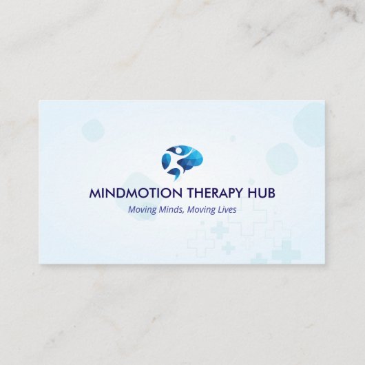 Neuro Rehab Business | Minimalist White Visitekaartje (Achterkant)