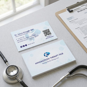 Neuro Rehab Zakelijk Minimalistisch Wit Visitekaartje
