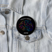 Neuro-sassy ADHD-pen Ronde Button 7,6 Cm (In situ)
