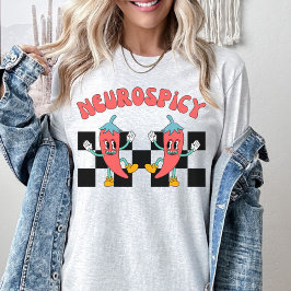 Neuro Spicy, Autisme, ADHD, Retro Neurodiversiteit T-shirt