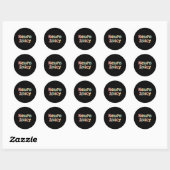 Neuro Spicy Neurodiversity Autisme ADHD Ronde Sticker (Vel)