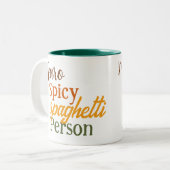 Neuro Spicy Spaghetti Persoon Tweekleurige Koffiemok (Voorkant links)