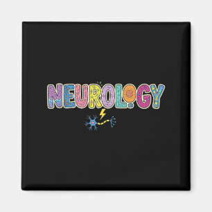 Neuro-verpleegster Hersendesign Voor Neuroloog Neu Magneet