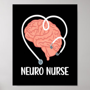 Neuro Zures Stethoscoop Neurologie Verpleegkunde Poster