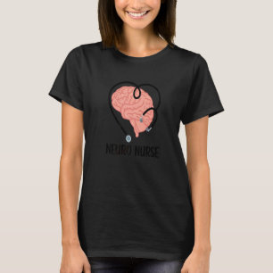Neuro Zures Stethoscoop Neurologie Verpleegkunde T-shirt