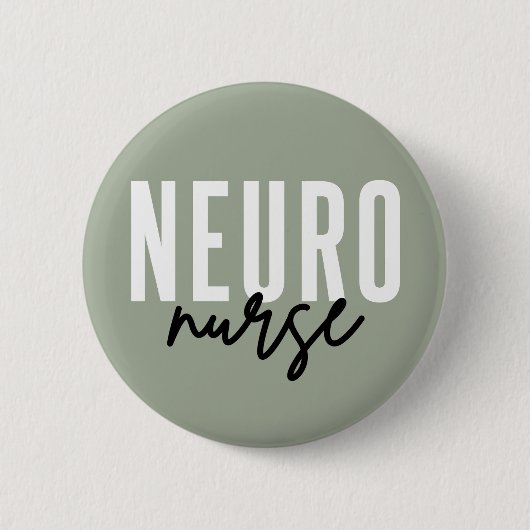 Neuro Zurse Neuroscience verpleegkundige appreciat Ronde Button 5,7 Cm (Voorkant)