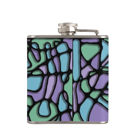 Neuroart Glas in lood Heupfles (Achterkant)