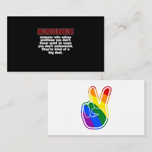 Neurochirurg Chirurgische ingreep Arts Neurologie  Informatiekaartje (Voorkant / Achterkant)