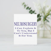 Neurochirurg grapt .. Leg uit dat u het niet begri Briefkaart (Staand voorkant)