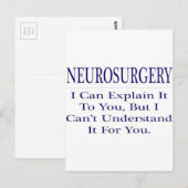 Neurochirurg grapt .. Leg uit dat u het niet begri Briefkaart (Voorkant / Achterkant)