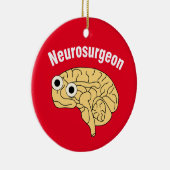Neurochirurg hersenen keramisch ornament (Rechts)
