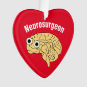 Neurochirurg hersenen ornament (voorkant)