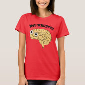 Neurochirurg hersenen t-shirt (Voorkant)