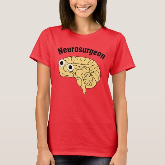 Neurochirurg hersenen t-shirt (Voorkant)