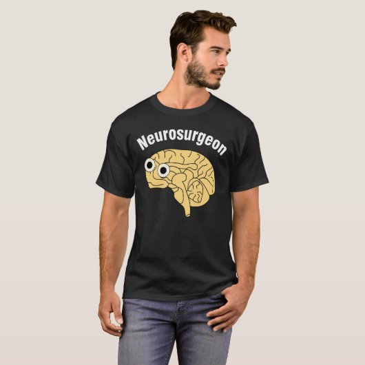 Neurochirurg hersenen t-shirt (Voorkant volledig)