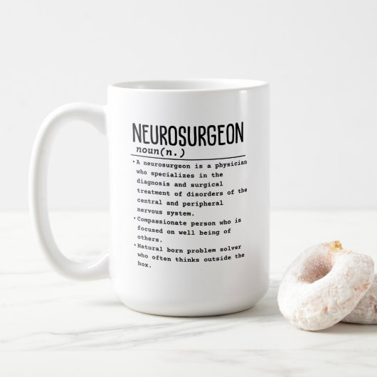 Neurochirurg Koffiemok (Met donut)