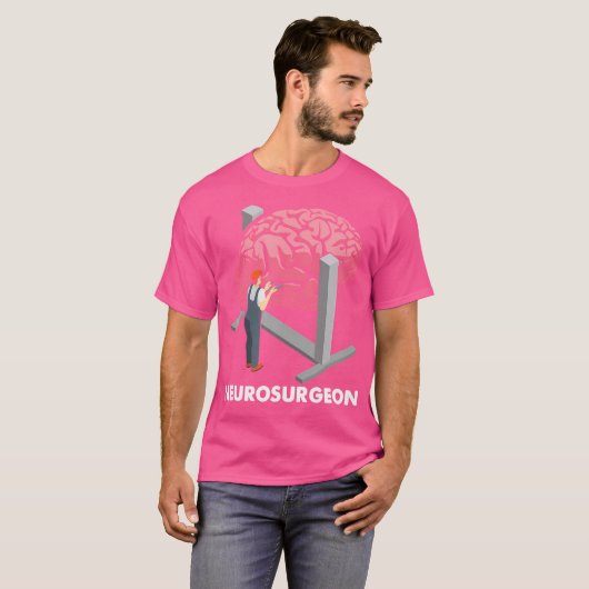 Neurochirurg Neurologie Hersenen Doctor N T-shirt (Voorkant volledig)