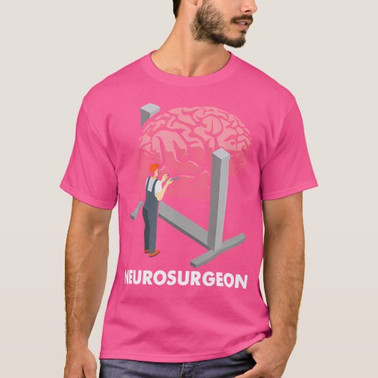 Neurochirurg Neurologie Hersenen Doctor N T-shirt (Voorkant)