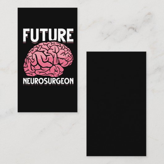 Neurochirurg Student Funny Brain Neuro chirurg Visitekaartje (Voorkant / Achterkant)