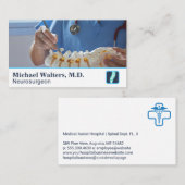 neurochirurg | Wervelkolom lumbaal display Visitekaartje (Voorkant / Achterkant)