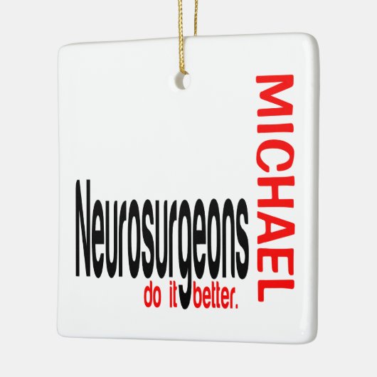 Neurochirurgen doen het beter keramisch ornament (Links)