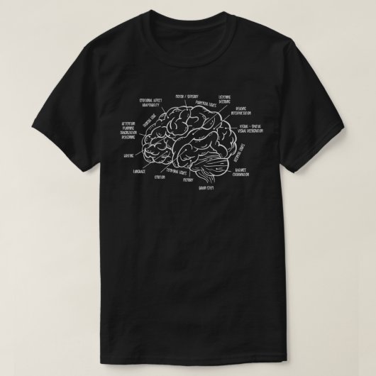 Neurochirurgie Brain Anatomie Neurologie Shirt Med (Design voorkant)