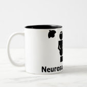 Neurochirurgie Freak Coffee Cup (wit en zwart) Tweekleurige Koffiemok (Links)