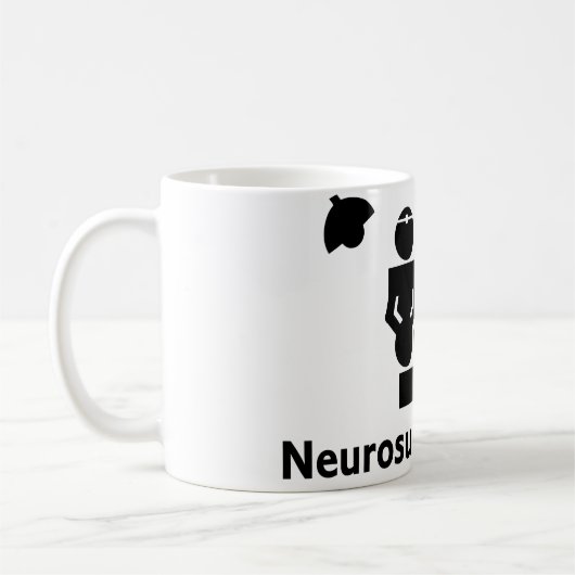 Neurochirurgie Freak Coffee Cup (wit) Koffiemok (Links)