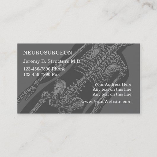 Neurochirurgische Visitekaartjes (Voorkant)