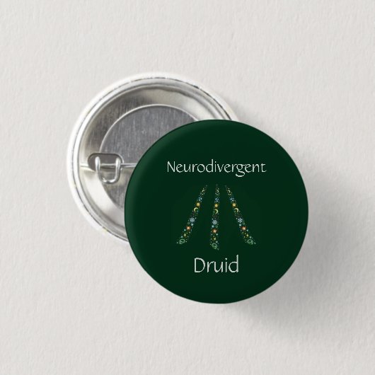 Neurodiverend Druid Ronde Button 3,2 Cm (Voorkant /achterkant)