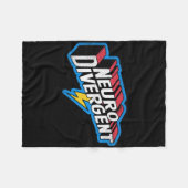 Neurodivergent ADHD Autisme Held ASS vieren Neur Fleece Deken (Voorkant (Horizontaal))