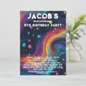 Neurodivergent Autistische verjaardagsfeestje uitn Kaart (Staand voorkant)