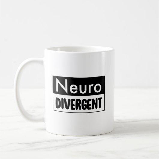 neurodivergent | Bewustzijn van neurodiversiteit Koffiemok (Links)