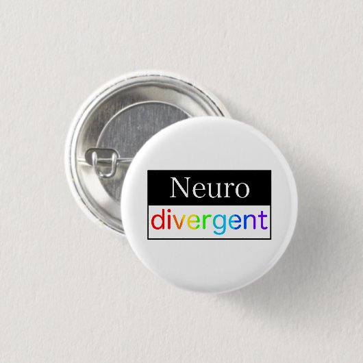 neurodivergent | Bewustzijn van neurodiversiteit Ronde Button 3,2 Cm (Voorkant /achterkant)