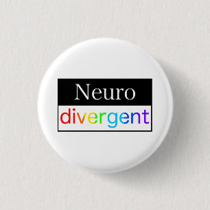 neurodivergent   Bewustzijn van neurodiversiteit Ronde Button 3,2 Cm