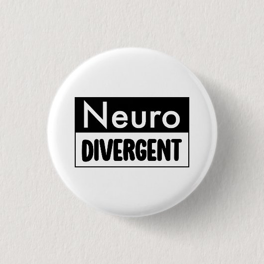 neurodivergent | Bewustzijn van neurodiversiteit Ronde Button 3,2 Cm (Voorkant)