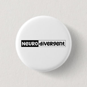 neurodivergent Bewustzijn van neurodiversiteit Ronde Button 3,2 Cm