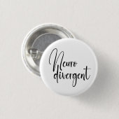 neurodivergent | Bewustzijn van neurodiversiteit Ronde Button 3,2 Cm (Voorkant /achterkant)