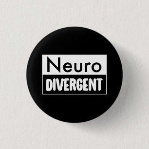 neurodivergent Bewustzijn van neurodiversiteit Ronde Button 3,2 Cm