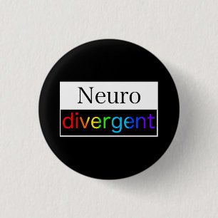 neurodivergent   Bewustzijn van neurodiversiteit Ronde Button 3,2 Cm