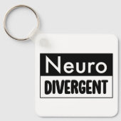 neurodivergent | Bewustzijn van neurodiversiteit Sleutelhanger (Voorkant)