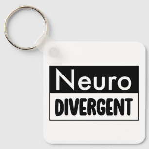 neurodivergent   Bewustzijn van neurodiversiteit Sleutelhanger
