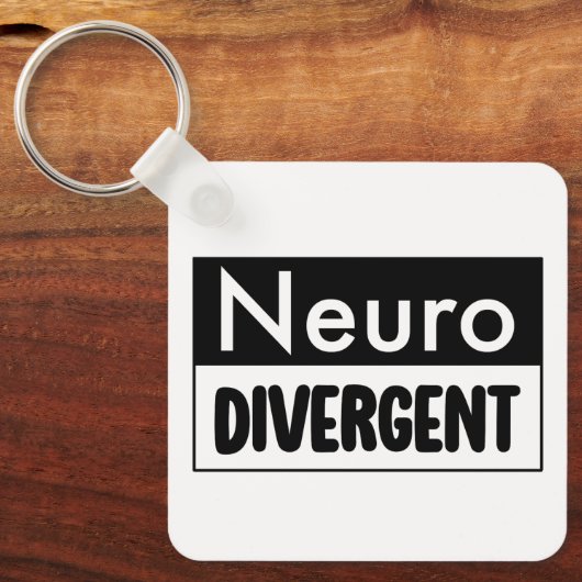 neurodivergent | Bewustzijn van neurodiversiteit Sleutelhanger (Voorkant)