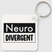 neurodivergent | Bewustzijn van neurodiversiteit Sleutelhanger (Achterkant)